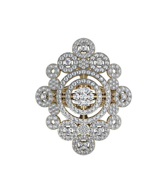 Apsara Designer Diamond Cocktail Ring - Jewelslane