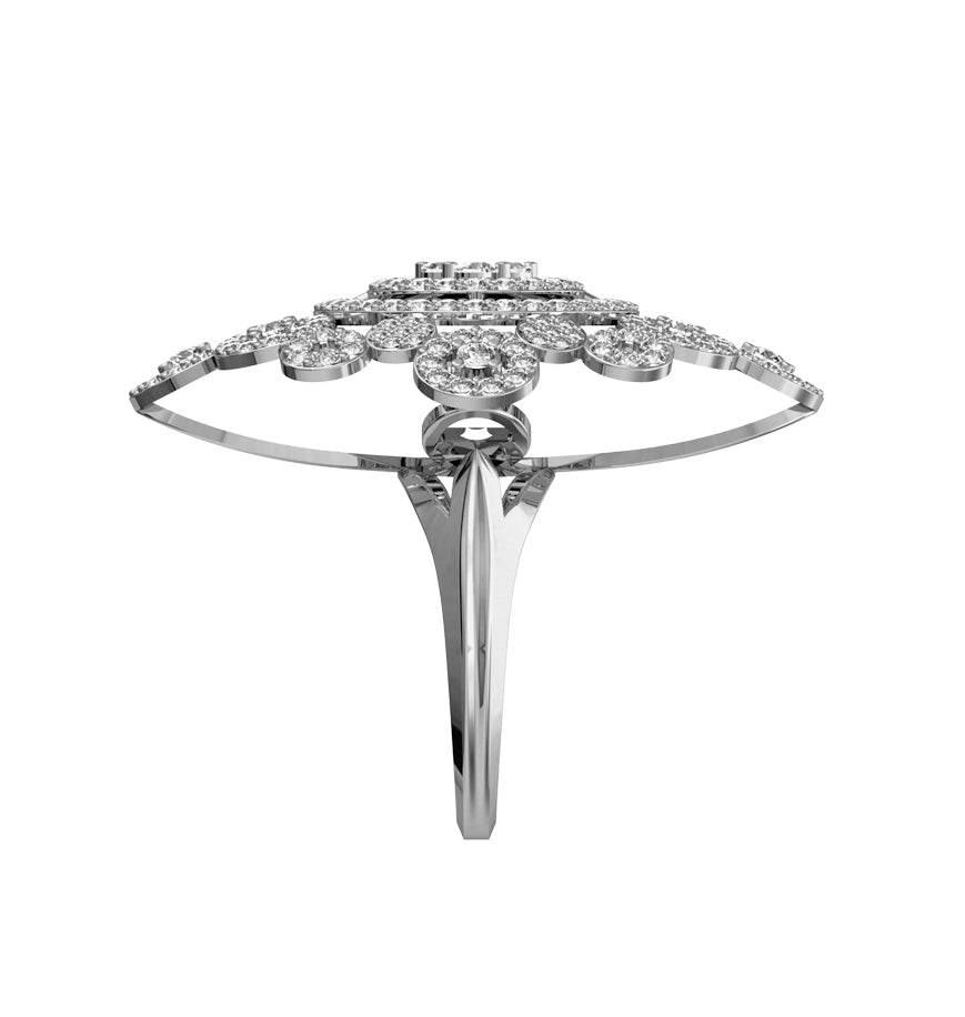 Apsara Designer Diamond Cocktail Ring - Jewelslane