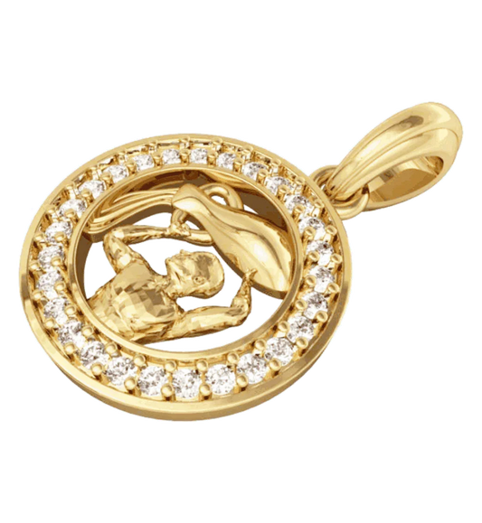 Aquarius Charm in Gold - Jewelslane