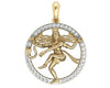 Auspicious Nataraj pendant in gold - Jewelslane