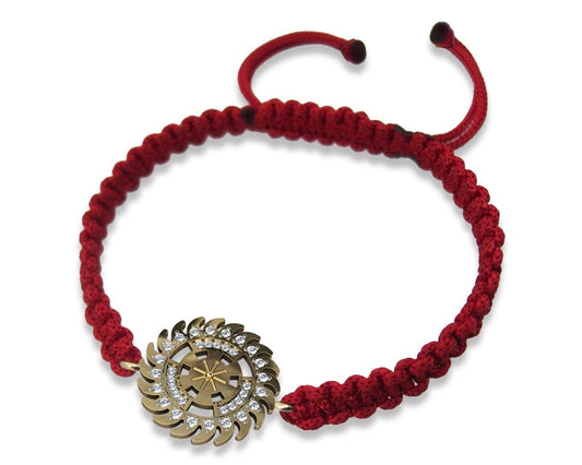 Auspicious Sudarshan Chakra Bracelet Rakhi - Jewelslane