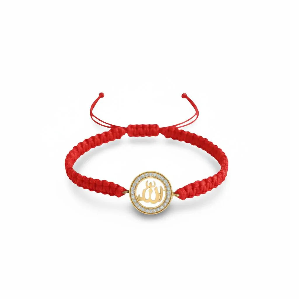 Auspicious Allah Bracelet in gold with diamonds - Jewelsalne