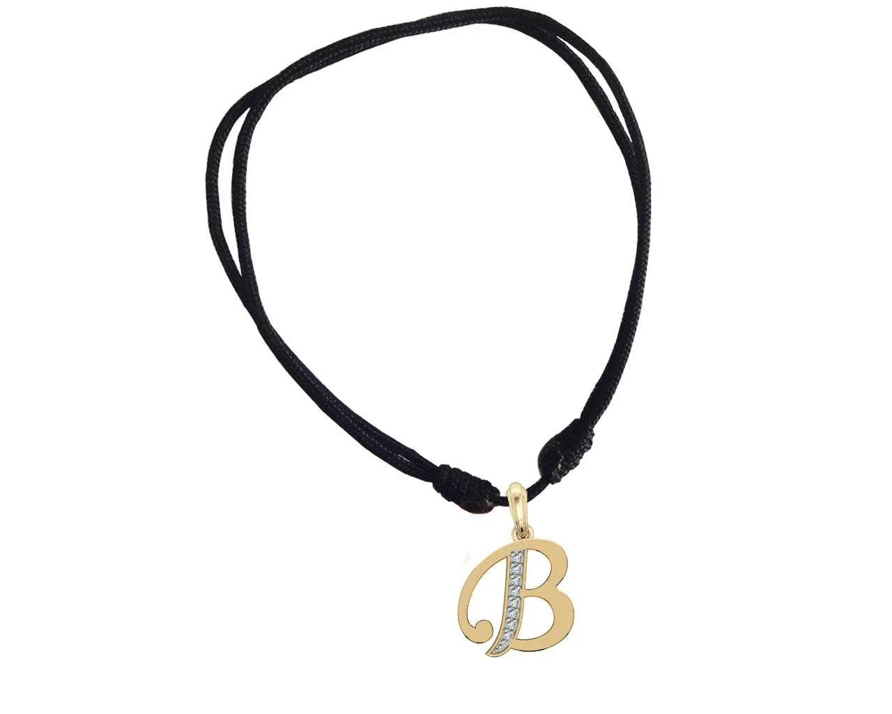 Gold Alphabet B charm - Jewelslane