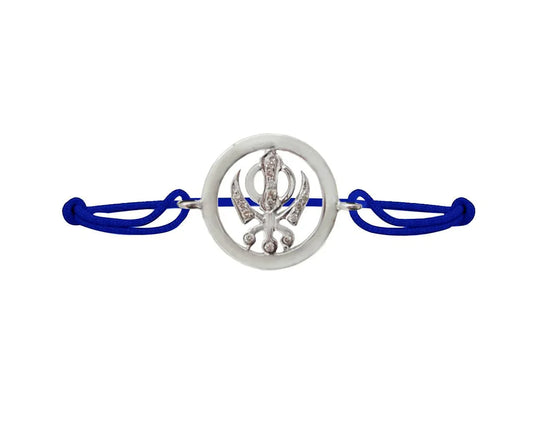 Khanda Inside Diamond Bracelet - Jewelslane