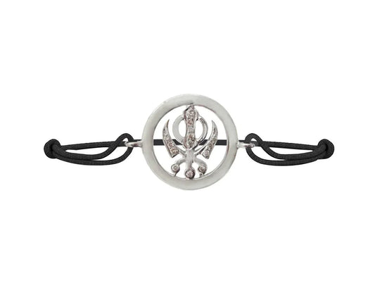 Khanda Inside Diamond Bracelet - Jewelslane