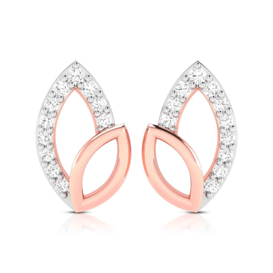 Belle Diamond Studs in 14k Gold - Jewelslane