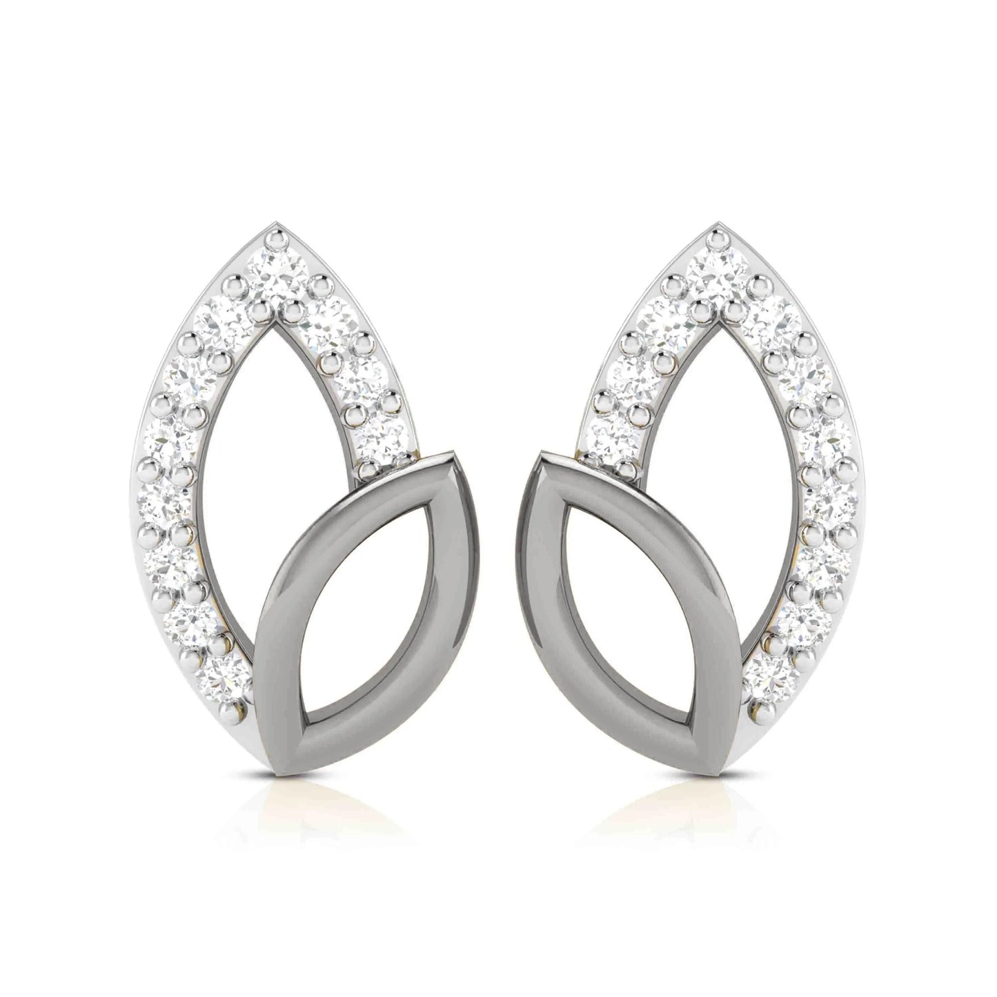 Belle Diamond Studs in 14k Gold - Jewelslane