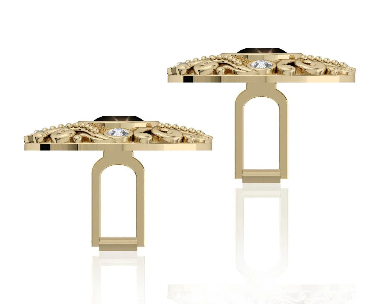 Black Star Diopsite cufflinks - Jewelslane