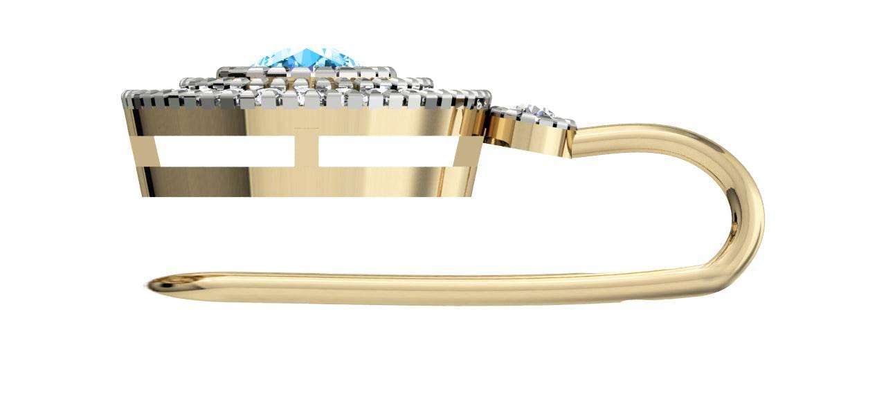 Blue Topaz Eartops - Jewelslane