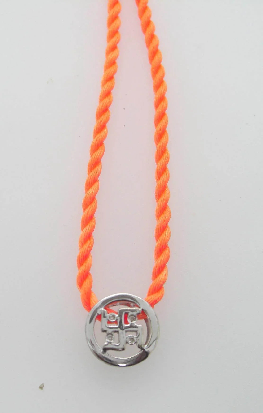 Swastik Bracelet in Silver with Diamonds - Jewelslane