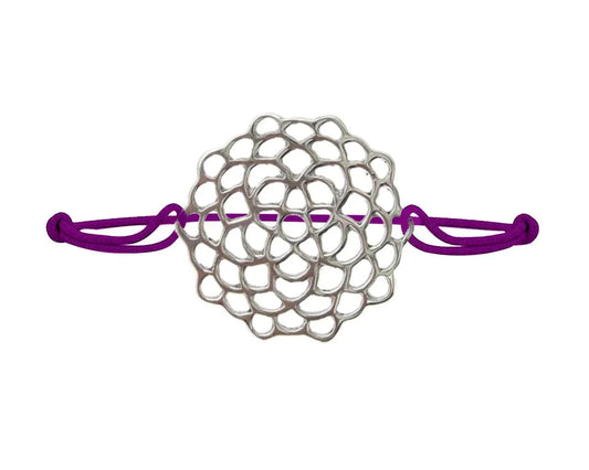 Crown Chakra Bracelet in Silver - Jewelslane