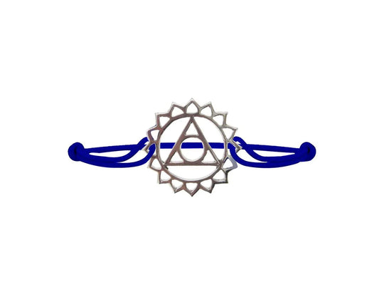Throat Chakra Bracelet in Silver - Jewelslane