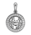 Cancer Charm in Silver with 27 Diamonds - Jewelslane