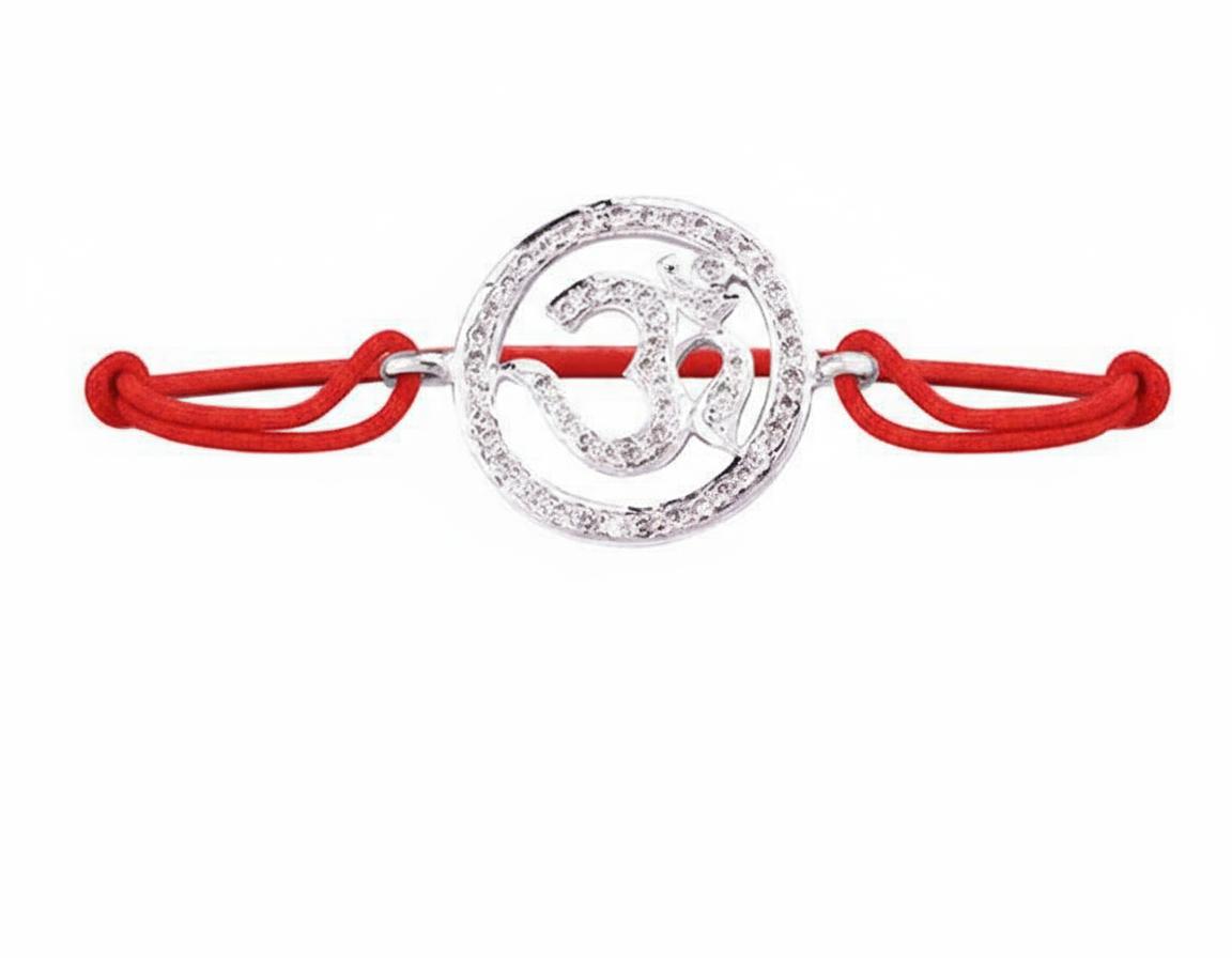 Aumkaara Om Bracelet with Diamond