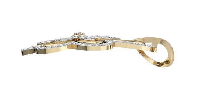 Charismatic Designer Diamond Pendant - Jewelslane