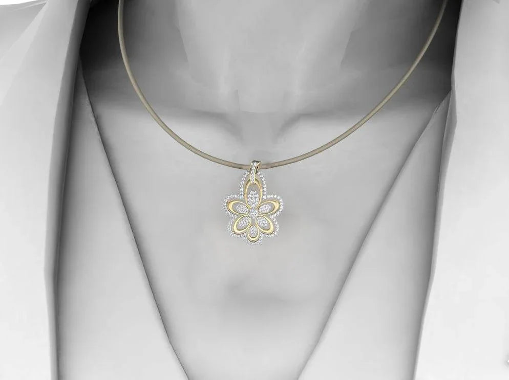 Charismatic Designer Diamond Pendant - Jewelslane