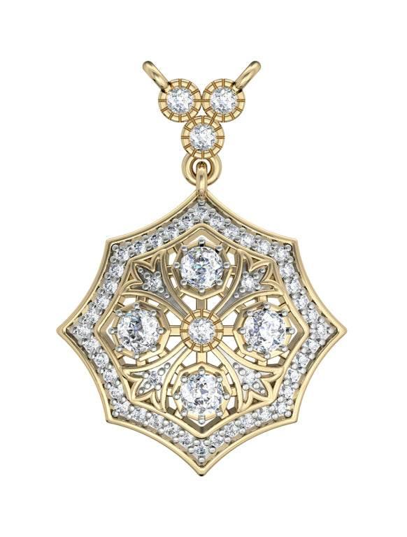 Charming Diamond Pendant - Jewelslane