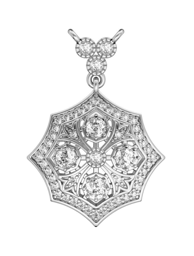 Charming Diamond Pendant - Jewelslane