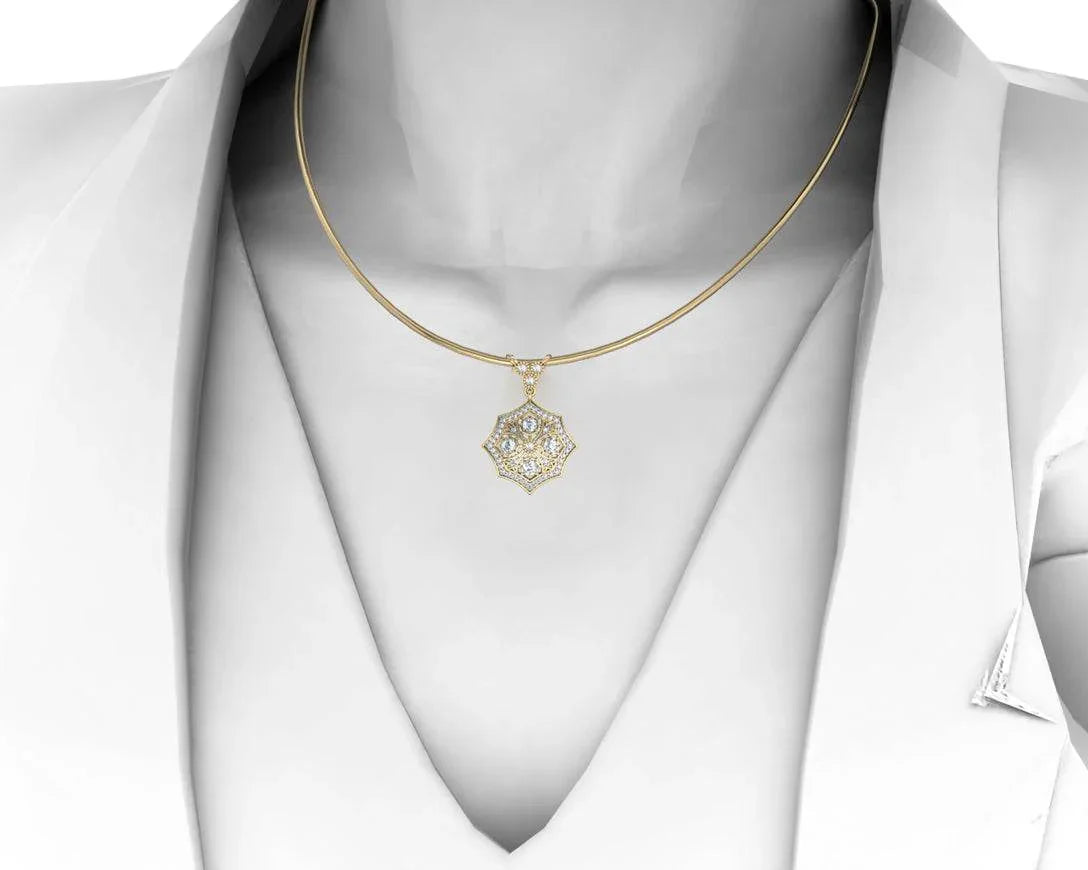 Charming Diamond Pendant - Jewelslane