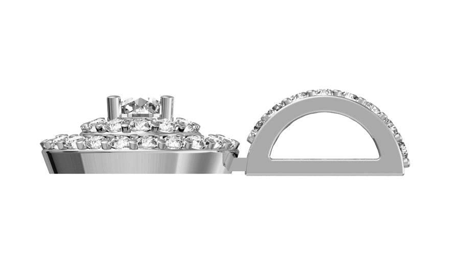 Charming diamond solitaire pendant - Jewelslane