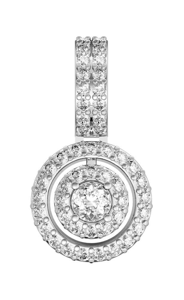 Charming diamond solitaire pendant - Jewelslane