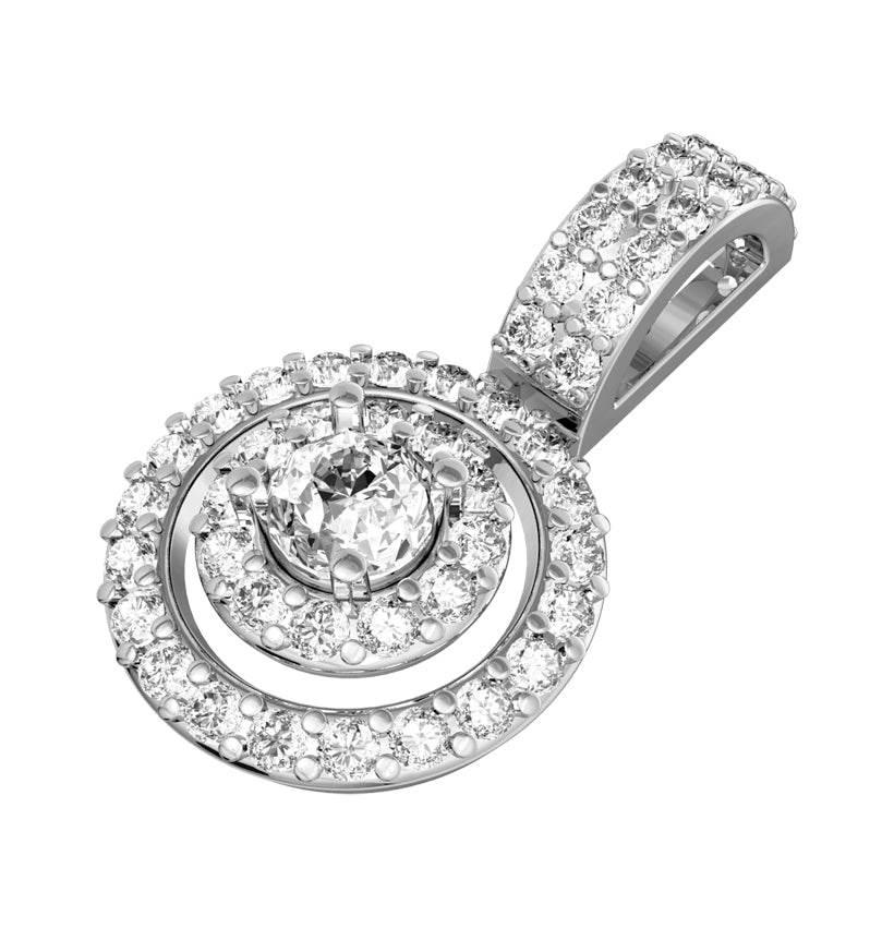 Charming diamond solitaire pendant - Jewelslane