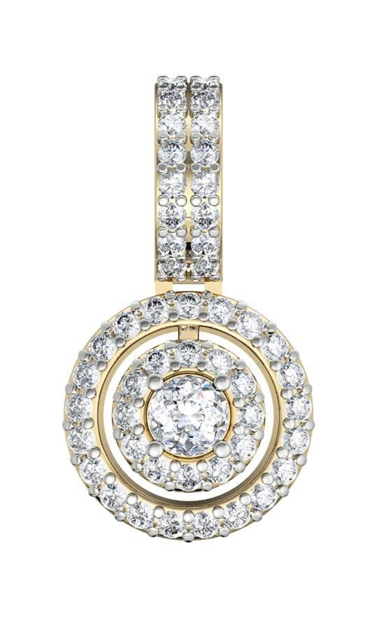 Charming diamond solitaire pendant - Jewelslane