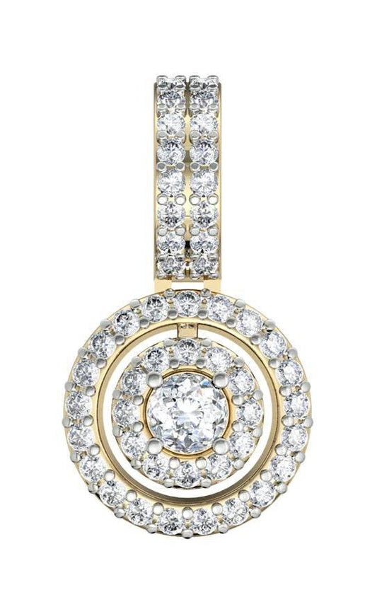 Charming diamond solitaire pendant - Jewelslane