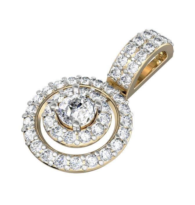 Charming diamond solitaire pendant - Jewelslane