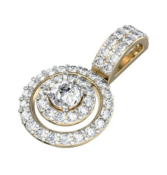 Charming diamond solitaire pendant - Jewelslane