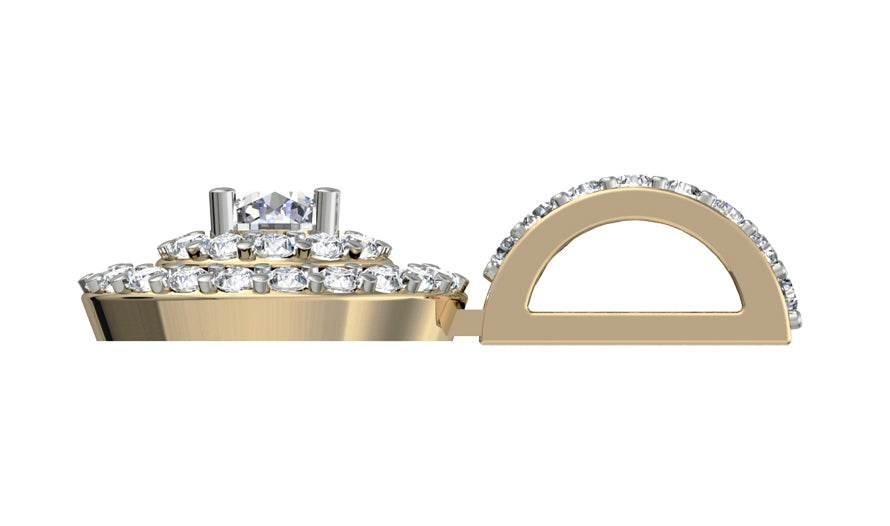 Charming diamond solitaire pendant - Jewelslane