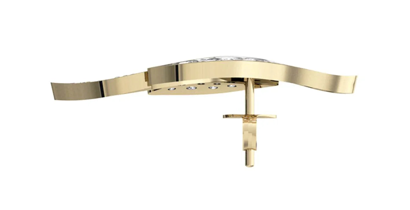 Contemporary Diamond ear studs - Jewelslane