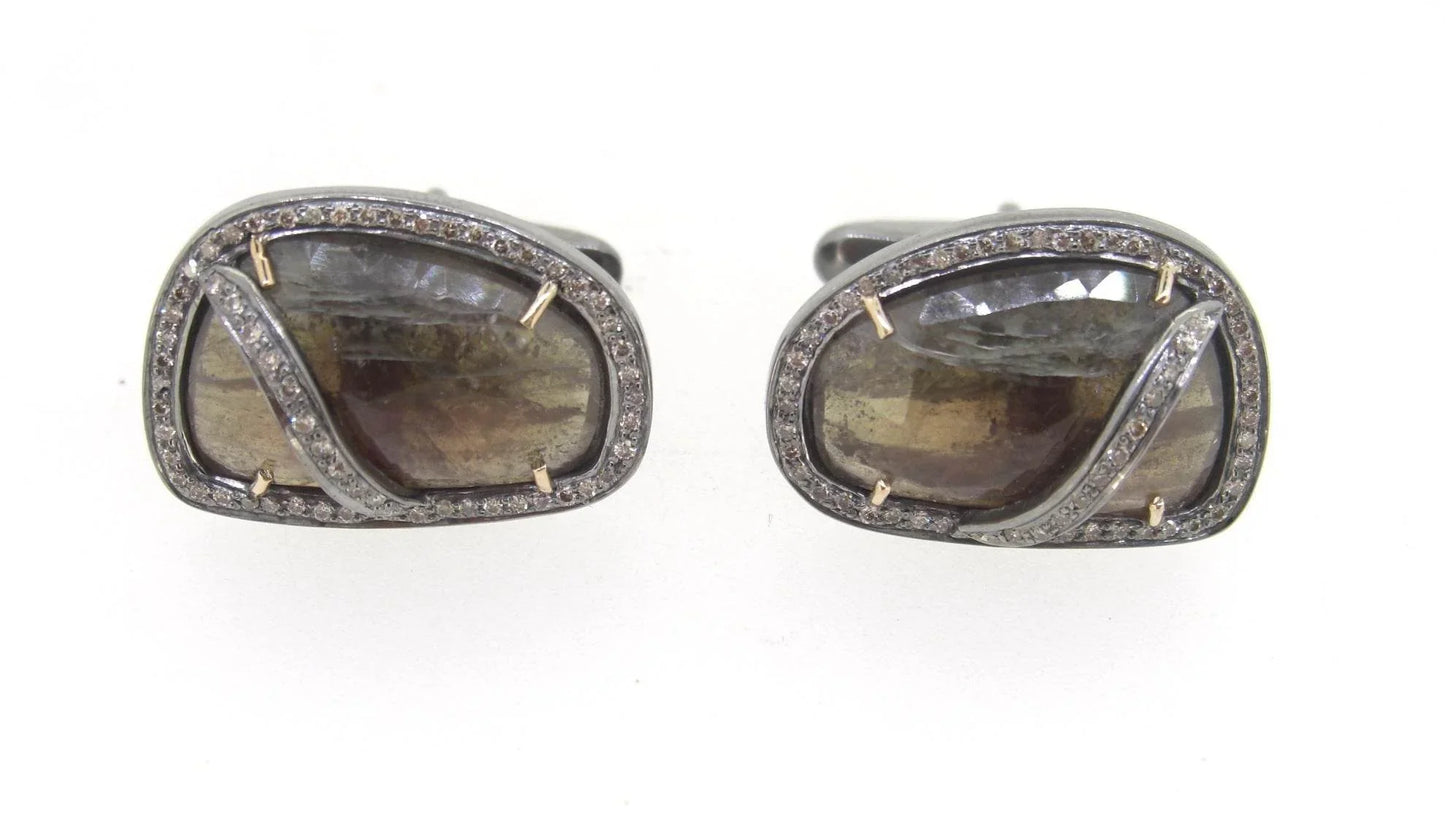 Multi Sapphire Cufflinks - Jewelslane