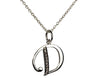 Alphabet D pendant with diamonds - Jewelslane