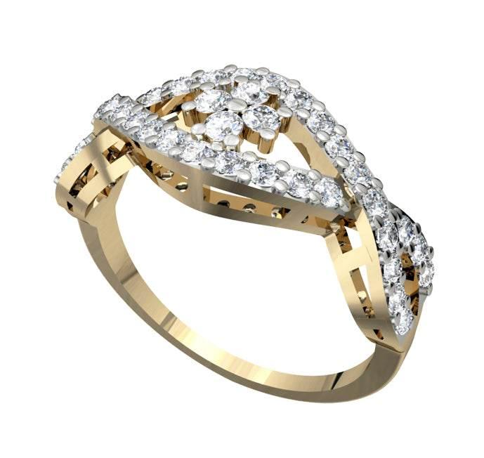 Daily wear simple Diamond Ring - Jewelslane