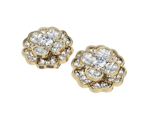 Dainty Diamond Eartops - Jewelslane