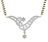 Dainty Diamond Mangalsutra in Gold - Jewelslane