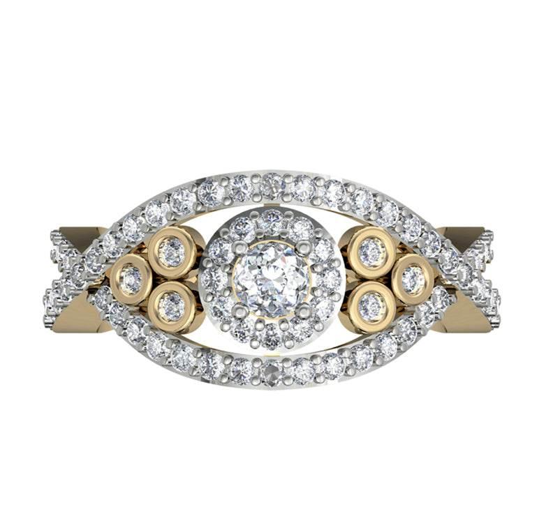 Delicate Diamond Engagement Ring - Jewelslane