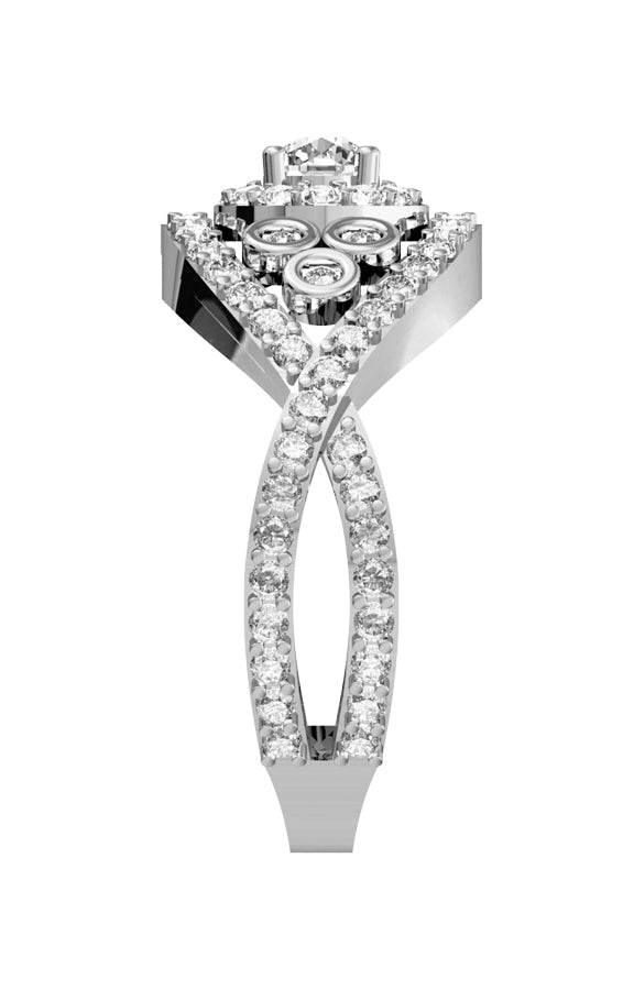 Delicate Diamond Engagement Ring - Jewelslane