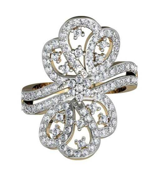 Designer Diamond Cocktail Ring - Jewelslane