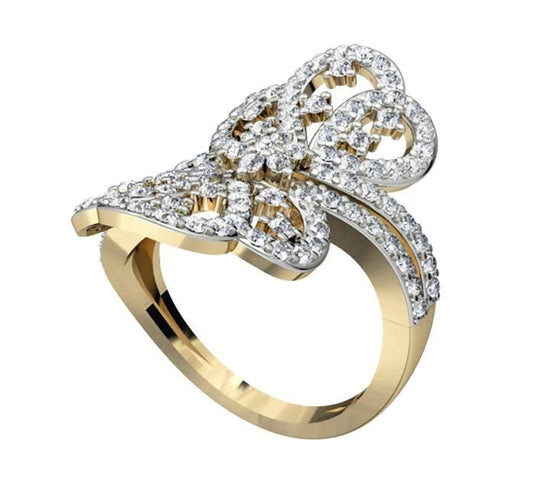 Designer Diamond Cocktail Ring - Jewelslane