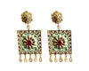 Designer Gold plated genuine silver earrings - Jewelslane