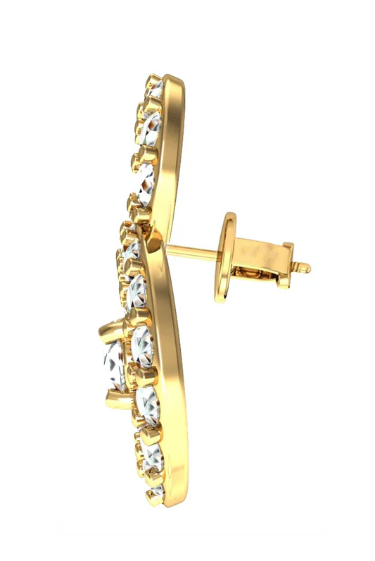 Diamond Daily wear Eartops - Jewelslane