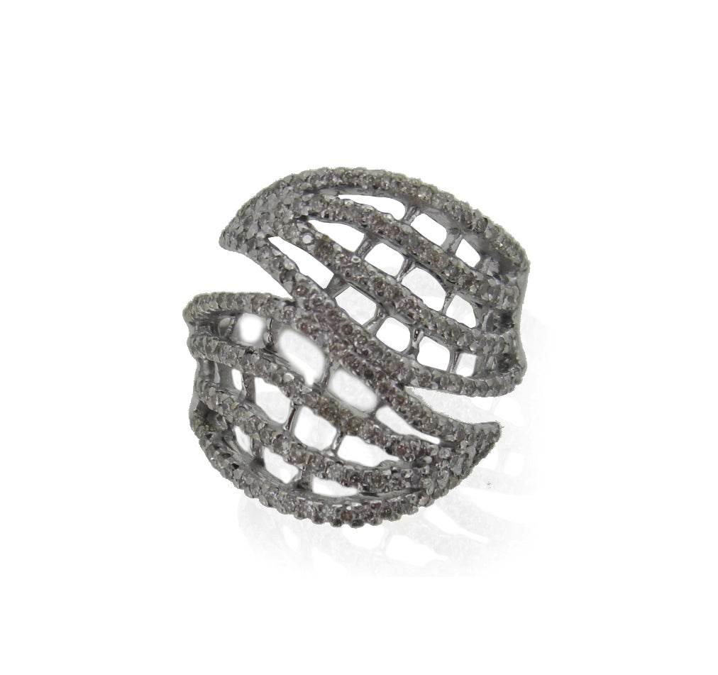 Diamond Ring in White Gold - Jewelslane