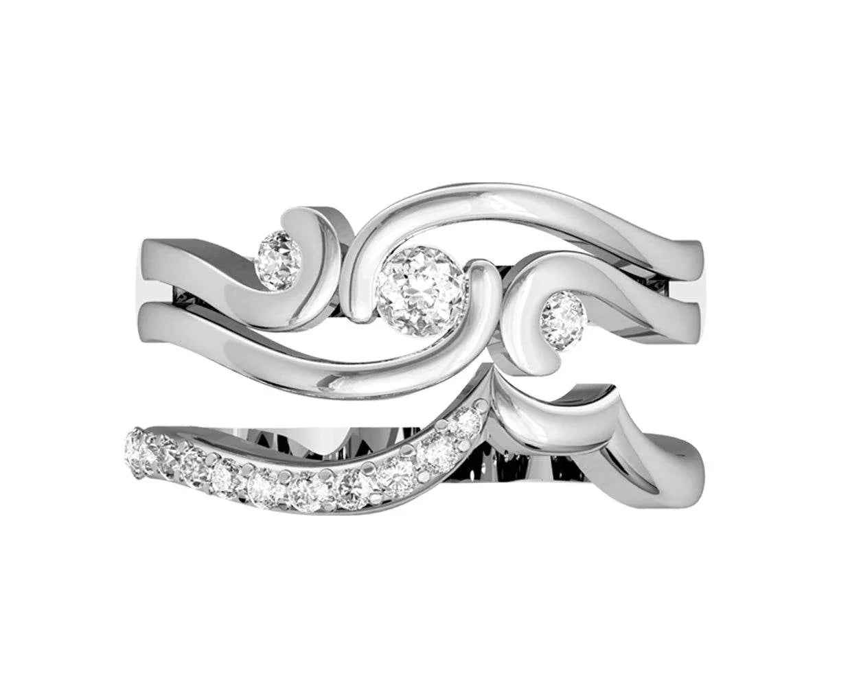 Diamond Bridal ring Set - Jewelslane