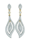 Diamond Contemporary Design Earrings - Jewelslane