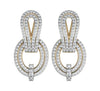 Diamond Contemporary Ear Clips - Jewelslane