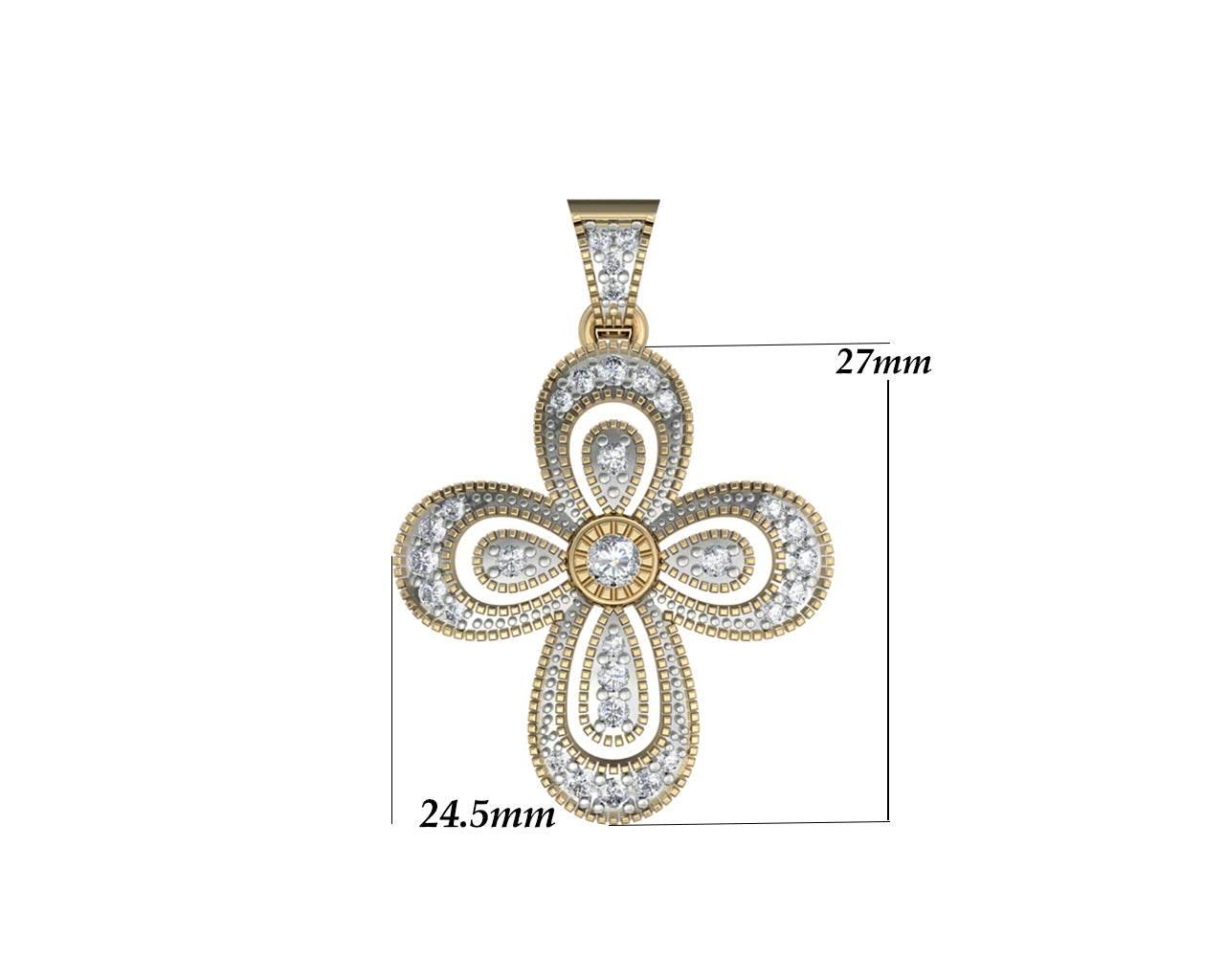 Diamond Cross pendant - Jewelslane