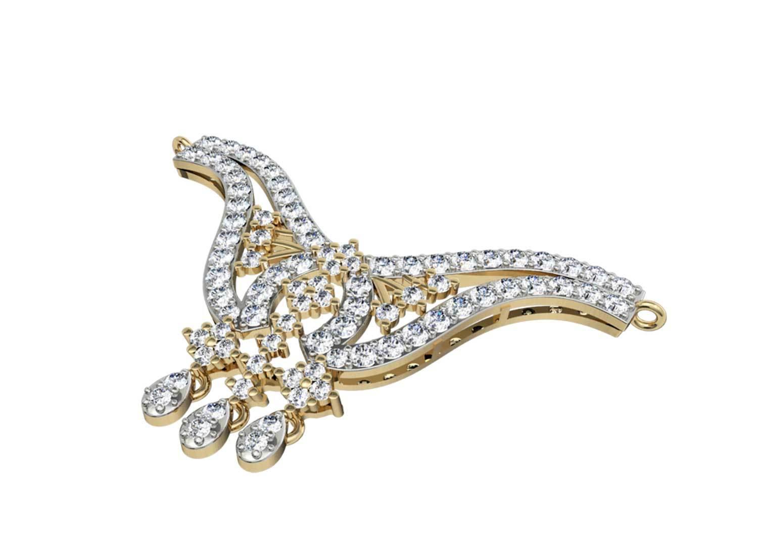 Diamond Mangalsutra - Jewelslane