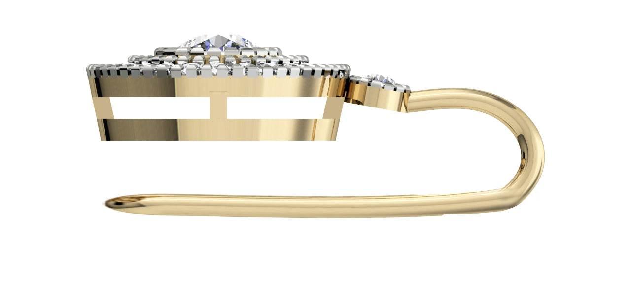 Diamond Solitaire Tops on Hook - Jewelslane